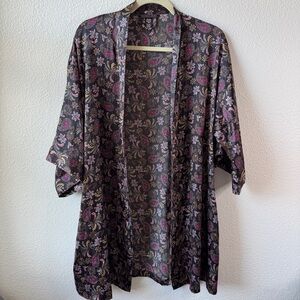Victoria's Secret Satin Paisley Lounge Wear Robe Size XS/S
